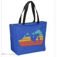 Climb Like A Girl Rock Climbing And Bouldering Retro Gift Tote Bag thumb 2