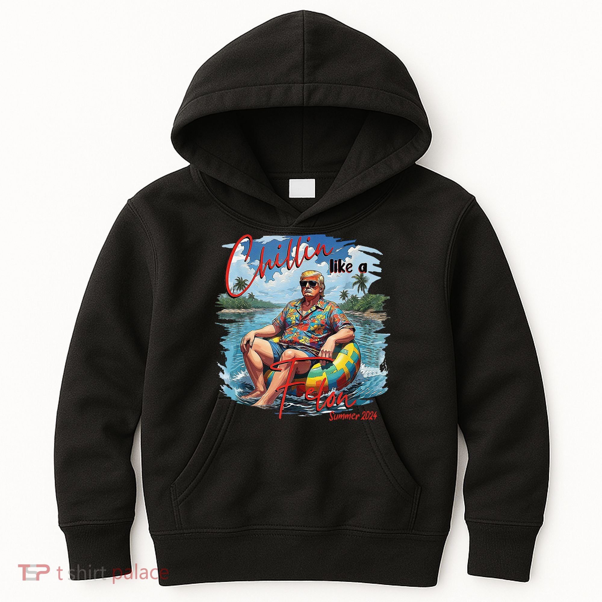 Chillin Like A Felon Summer 2024 Kids Hoodie