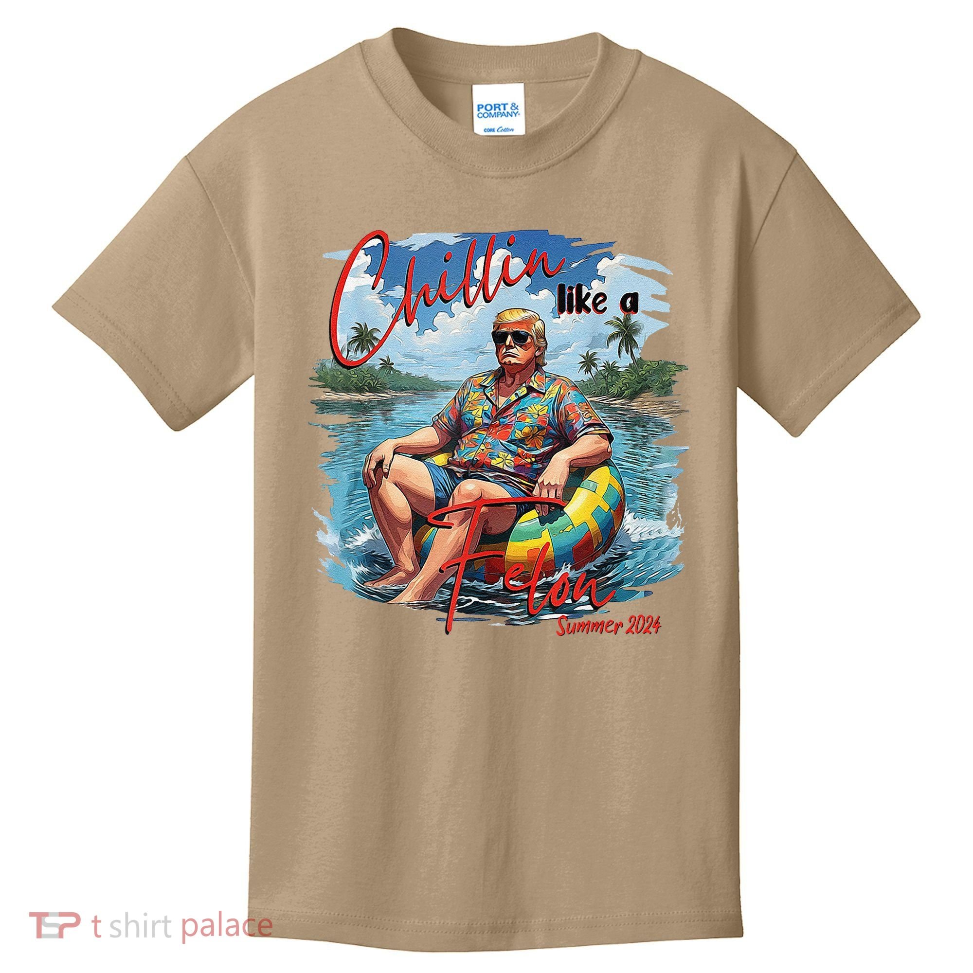 Chillin Like A Felon Summer 2024 Kids T-Shirt