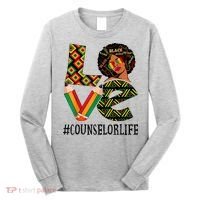 Counselor Love Afro African American Black History Month Long Sleeve Shirt thumb 0
