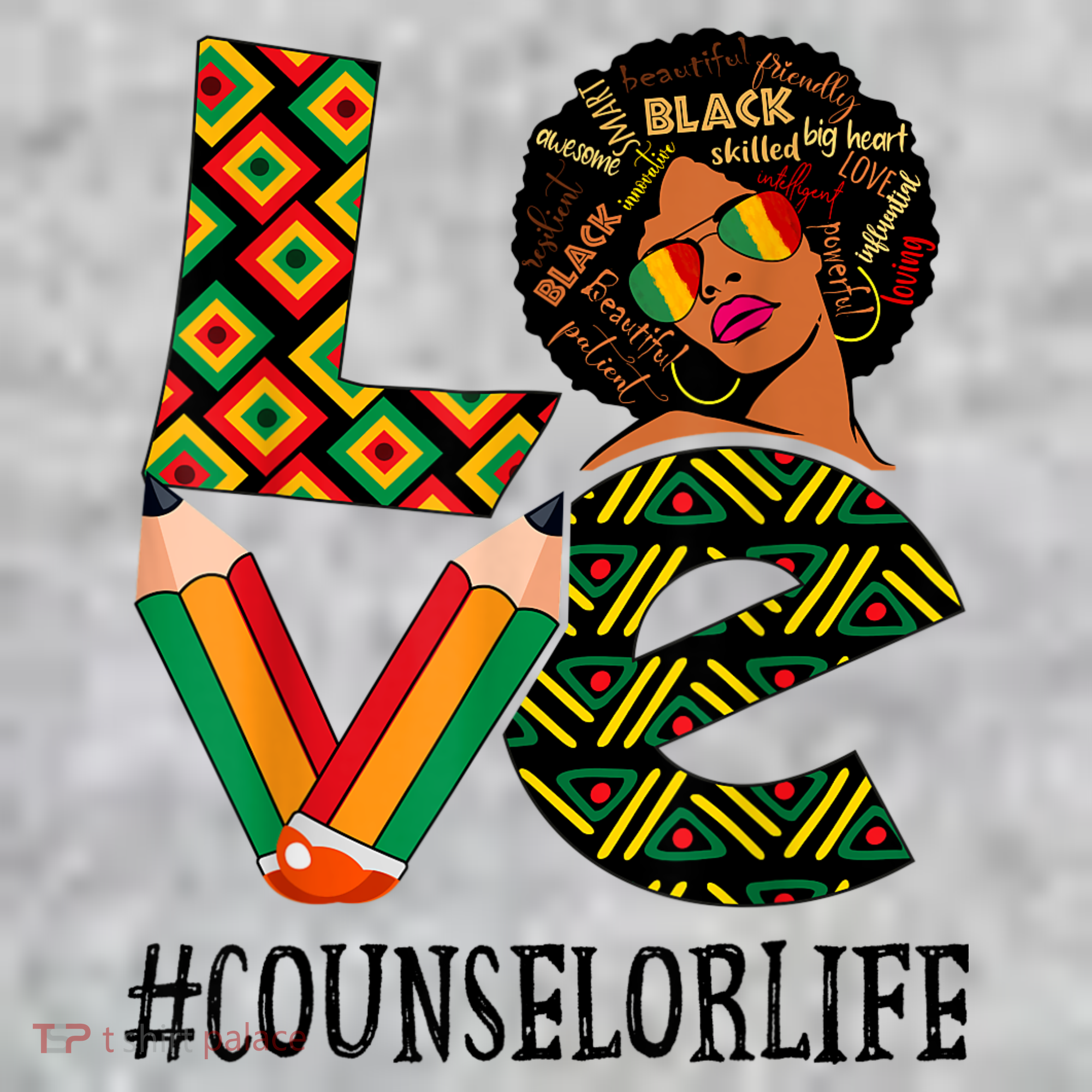 Counselor Love Afro African American Black History Month Long Sleeve Shirt