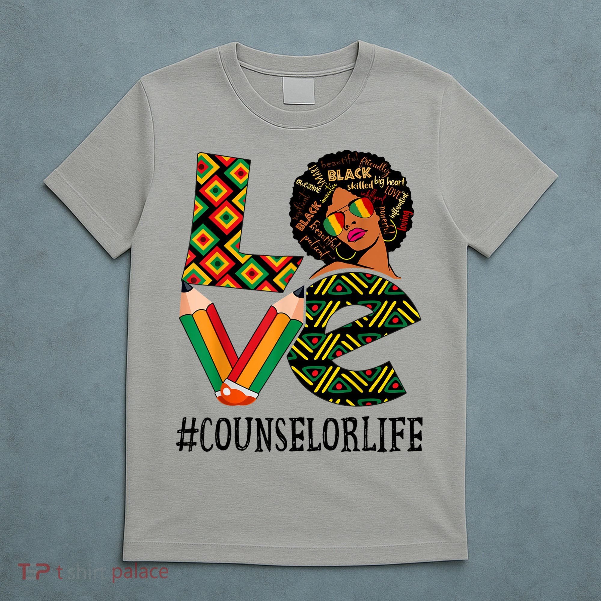 Counselor Love Afro African American Black History Month T-Shirt