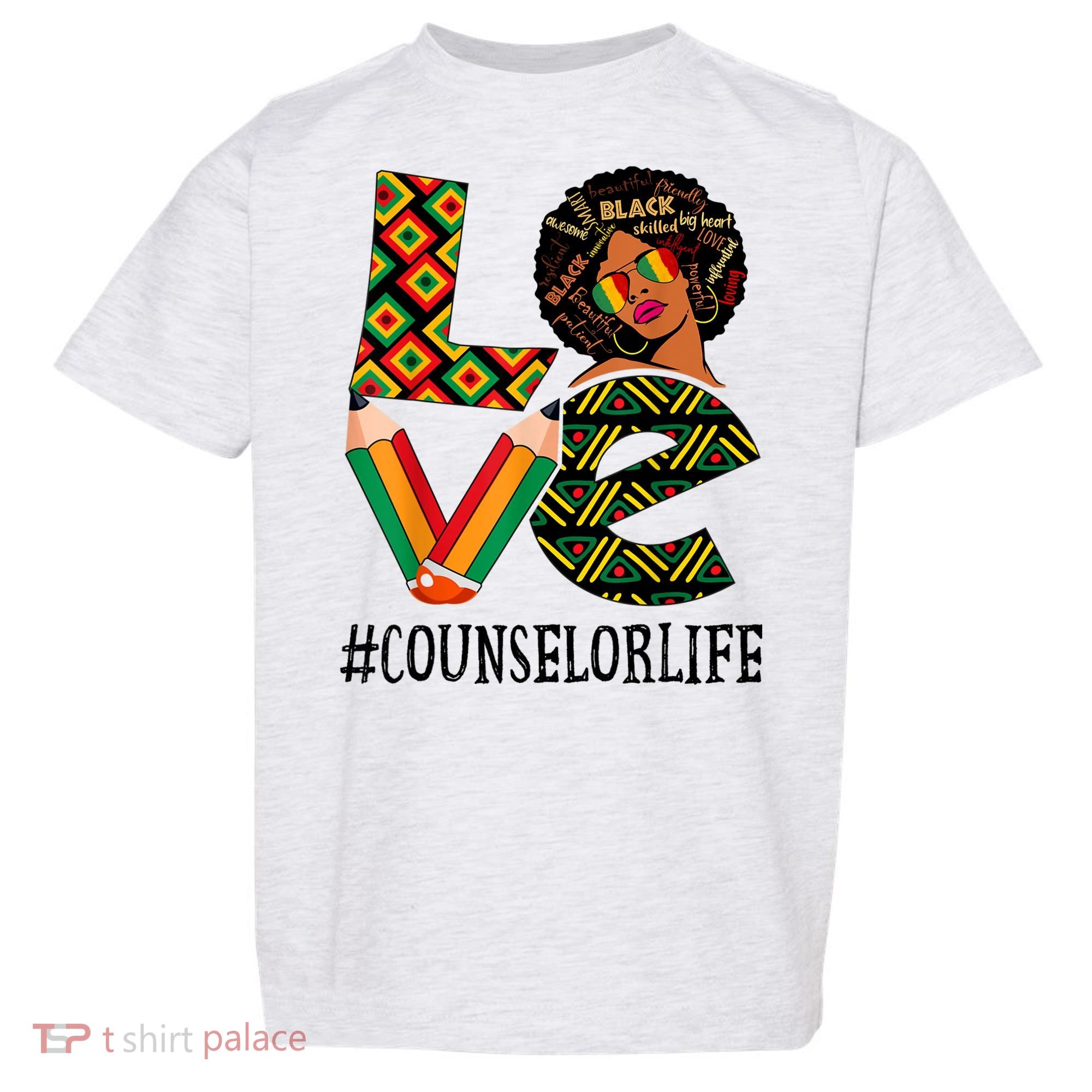 Counselor Love Afro African American Black History Month Toddler T-Shirt