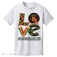 Counselor Love Afro African American Black History Month Kids T-Shirt thumb 0