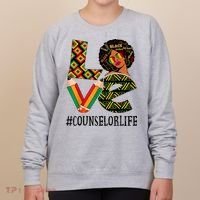Counselor Love Afro African American Black History Month Women's Sweatshirt thumb 0