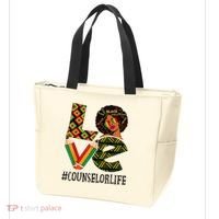 Counselor Love Afro African American Black History Month Tote Bag thumb 3