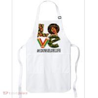 Counselor Love Afro African American Black History Month Apron thumb 0