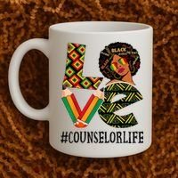 Counselor Love Afro African American Black History Month Coffee Mug thumb 2