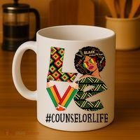 Counselor Love Afro African American Black History Month Coffee Mug thumb 4