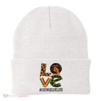 Counselor Love Afro African American Black History Month Beanie thumb 0