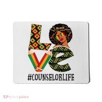Counselor Love Afro African American Black History Month Mousepad thumb 0