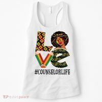Counselor Love Afro African American Black History Month Women's Tank Top thumb 0