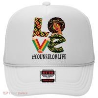 Counselor Love Afro African American Black History Month Hat thumb 0