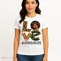 Counselor Love Afro African American Black History Month Women's T-Shirt thumb 4
