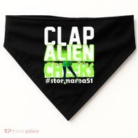 Clap Alien Cheeks Storm Area 51 USA-Made Doggie Bandana thumb 0