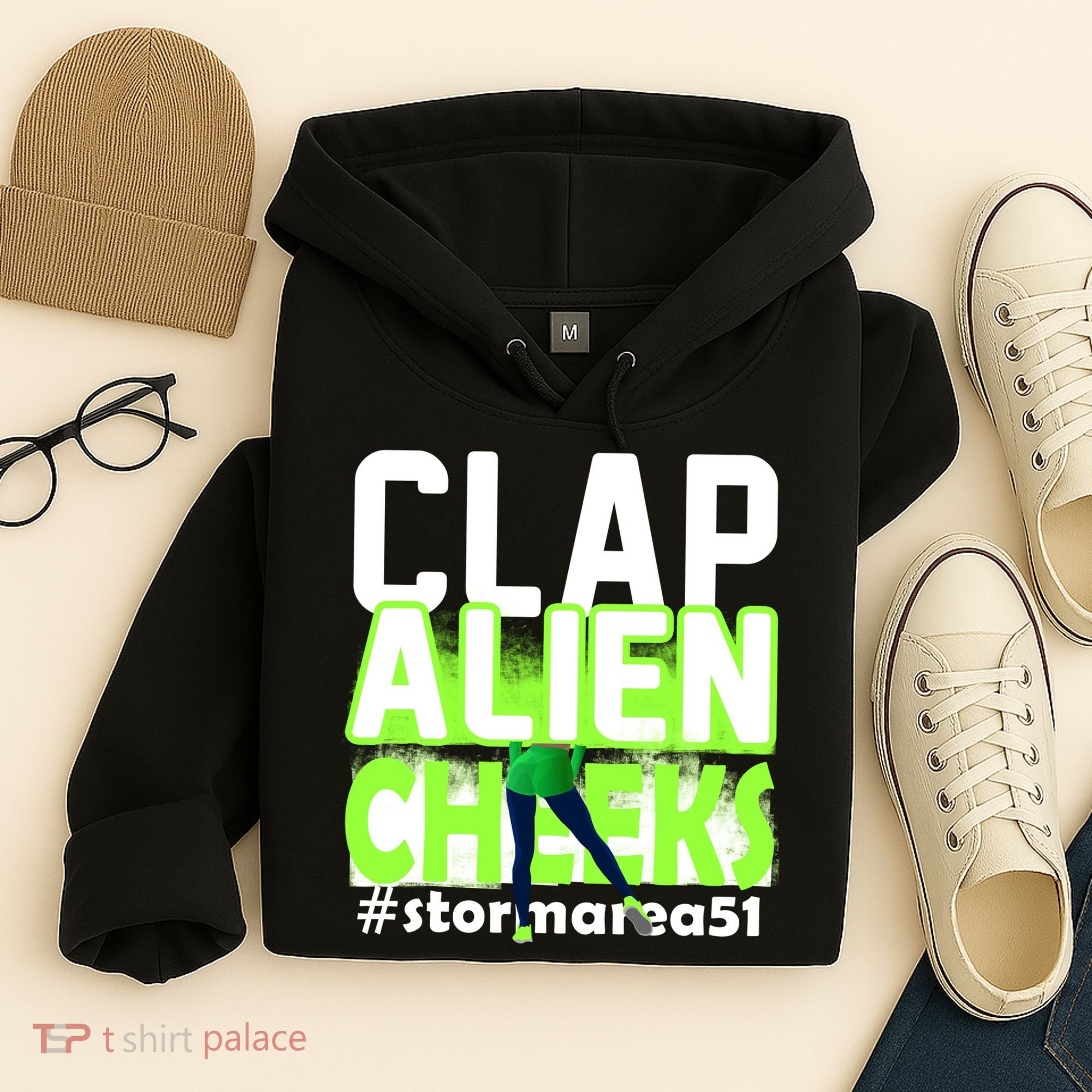 Clap Alien Cheeks Storm Area 51 Hoodie