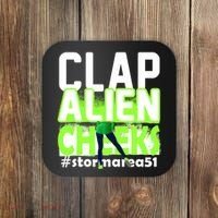 Clap Alien Cheeks Storm Area 51 Coaster thumb 0