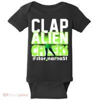 Clap Alien Cheeks Storm Area 51 Baby Bodysuit thumb 0