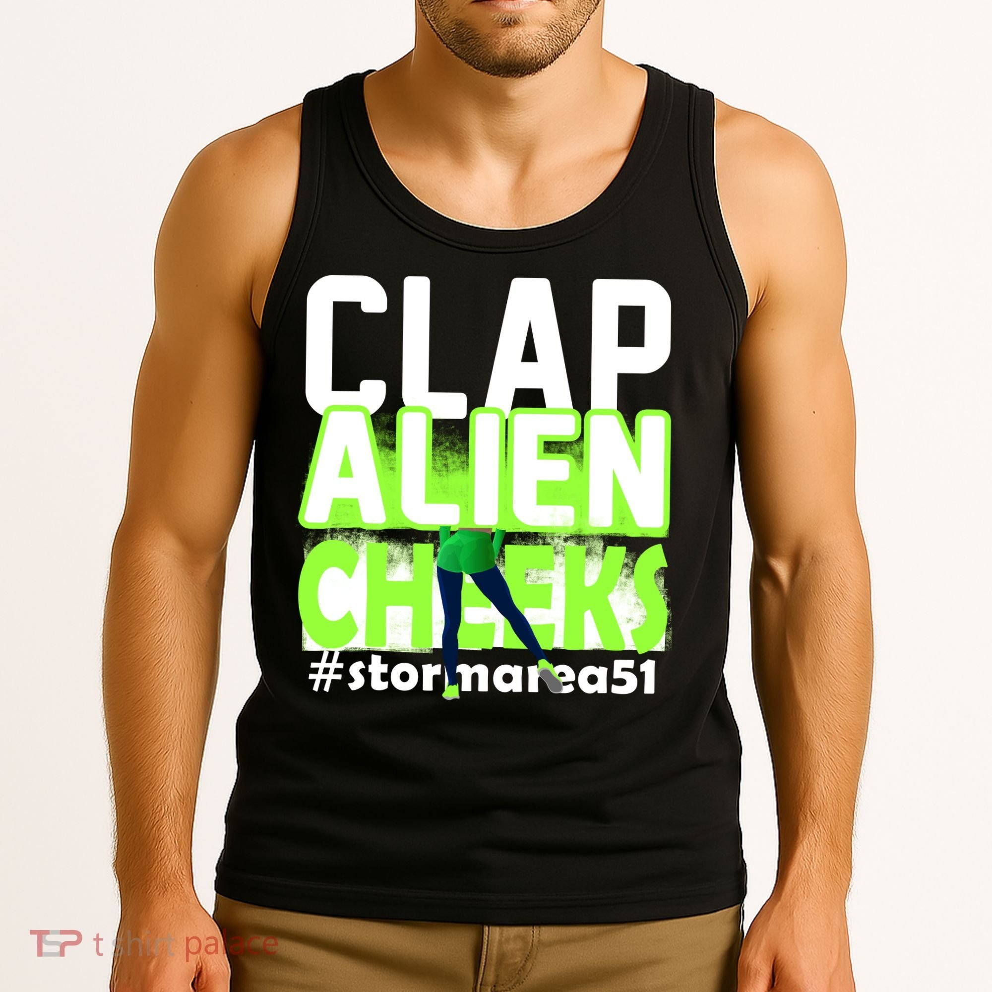 Clap Alien Cheeks Storm Area 51 Tank Top