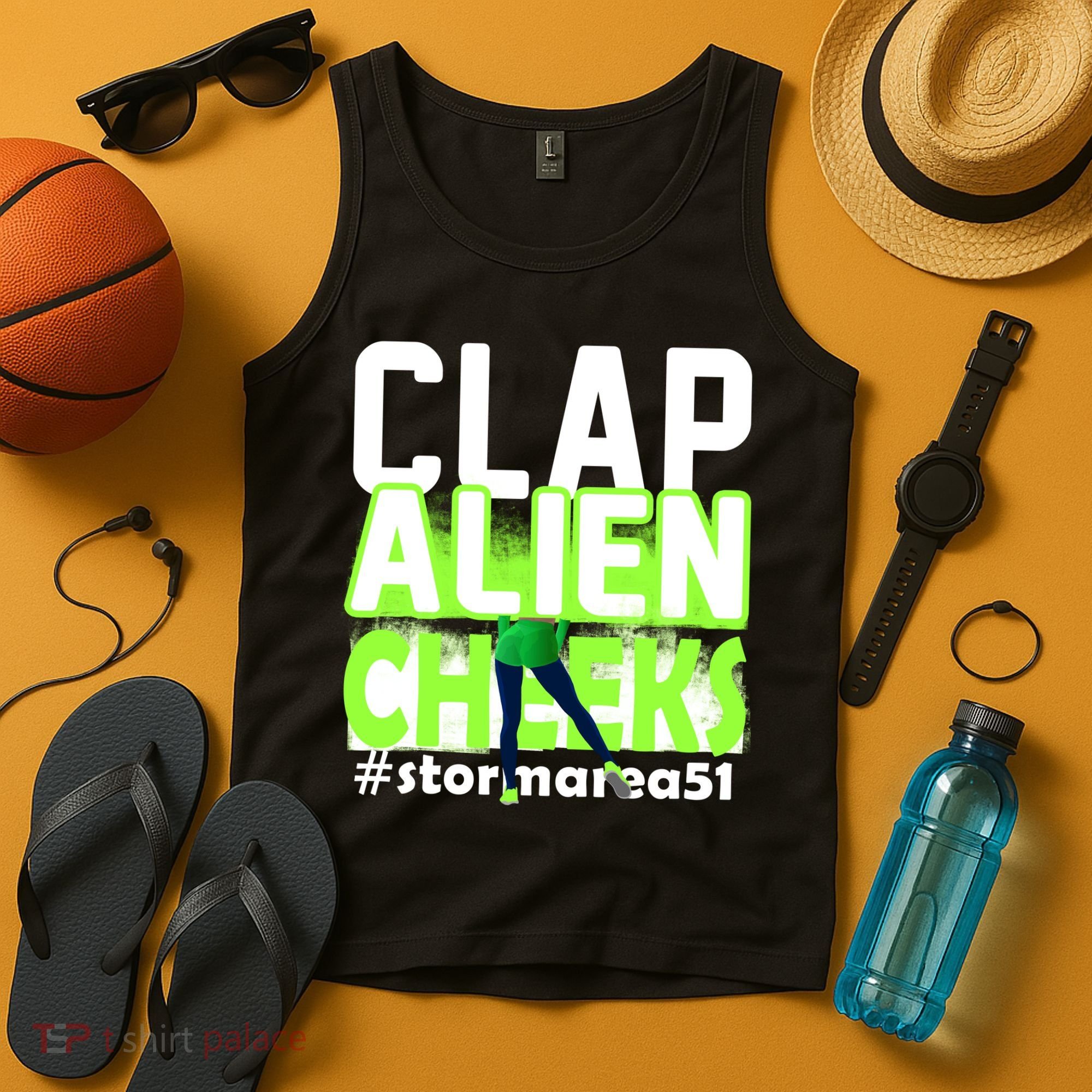 Clap Alien Cheeks Storm Area 51 Tank Top