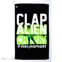 Clap Alien Cheeks Storm Area 51 Golf Towel thumb 0
