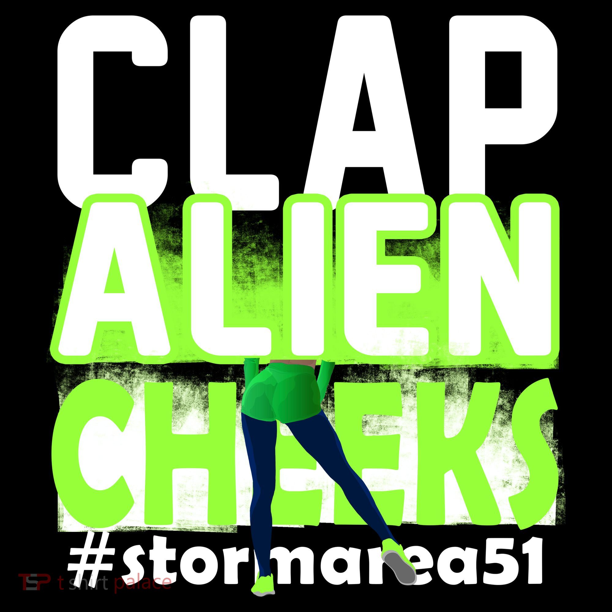 Clap Alien Cheeks Storm Area 51 Women's Long Sleeve Shirt