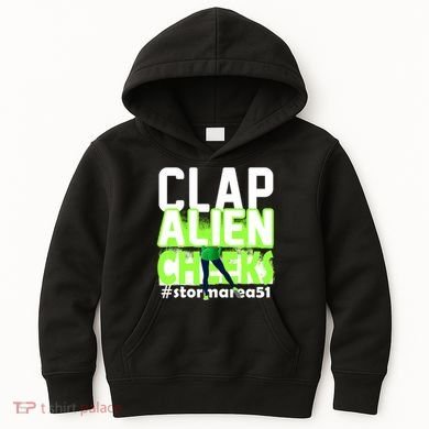 Clap Alien Cheeks Storm Area 51 Kids Hoodie