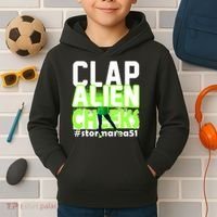 Clap Alien Cheeks Storm Area 51 Kids Hoodie thumb 2