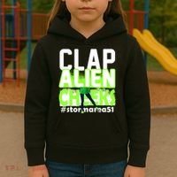 Clap Alien Cheeks Storm Area 51 Kids Hoodie thumb 3