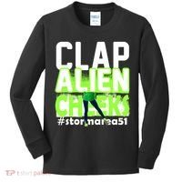 Clap Alien Cheeks Storm Area 51 Kids Long Sleeve Shirt thumb 0