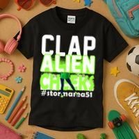 Clap Alien Cheeks Storm Area 51 Kids T-Shirt thumb 3