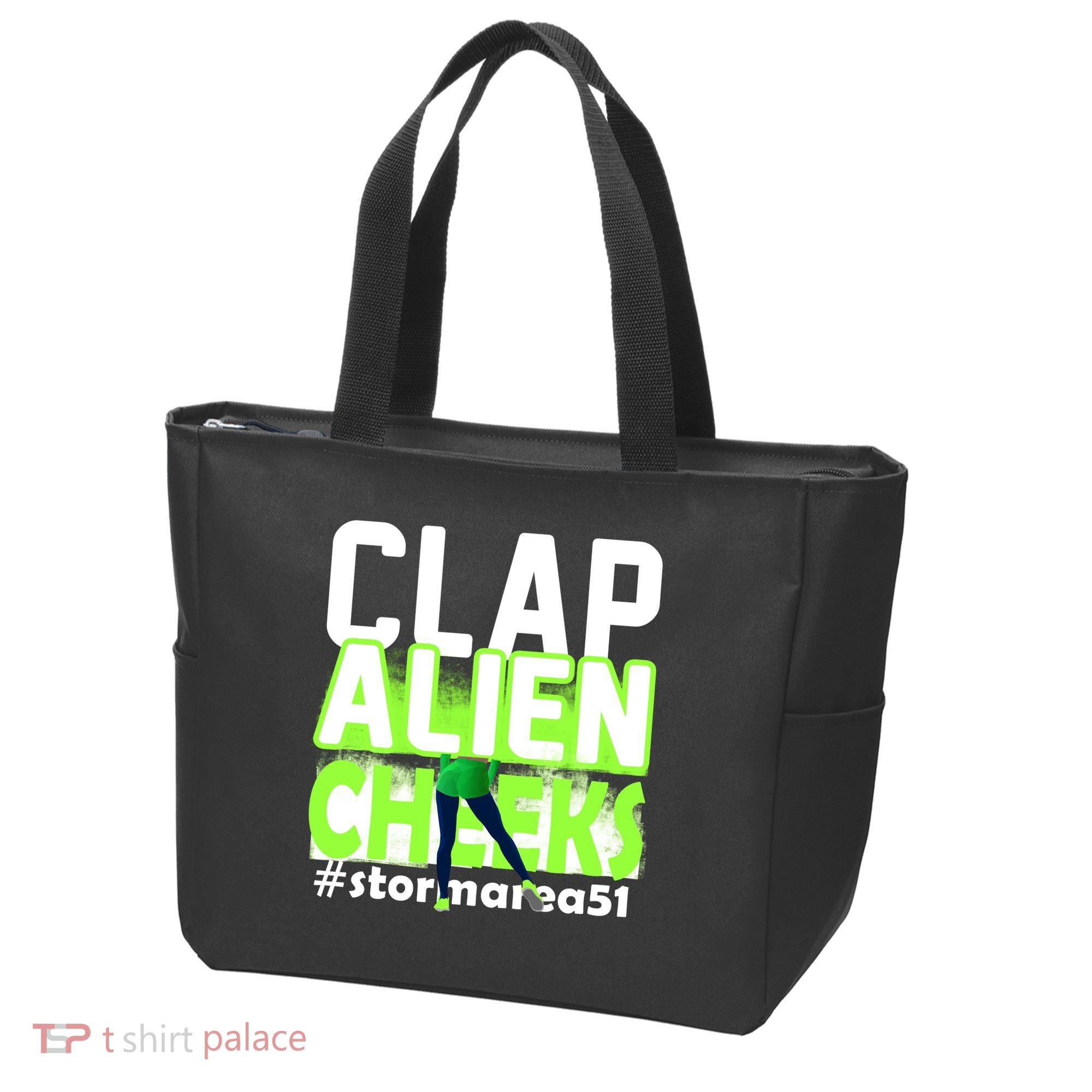 Clap Alien Cheeks Storm Area 51 Tote Bag