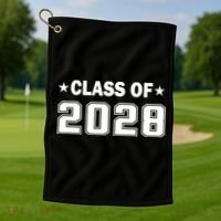 Class of 2028 Fist Day of SchooL Golf Towel thumb 1