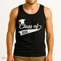 Class Of 2031 Graduate Tank Top thumb 3