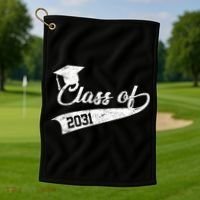 Class Of 2031 Graduate Golf Towel thumb 1
