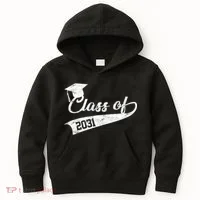 Class Of 2031 Graduate Kids Hoodie thumb 0