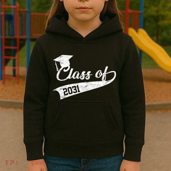 Class Of 2031 Graduate Kids Hoodie