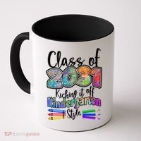 Class Of 2031 Kicking It Off Kindergarten Style Coffee Mug thumb 0