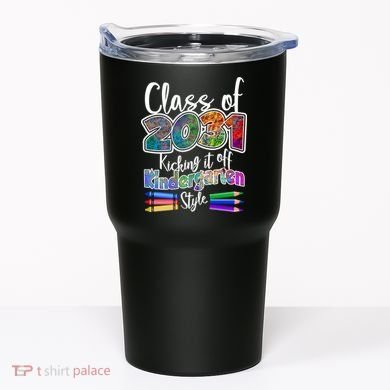 Class Of 2031 Kicking It Off Kindergarten Style Tumbler