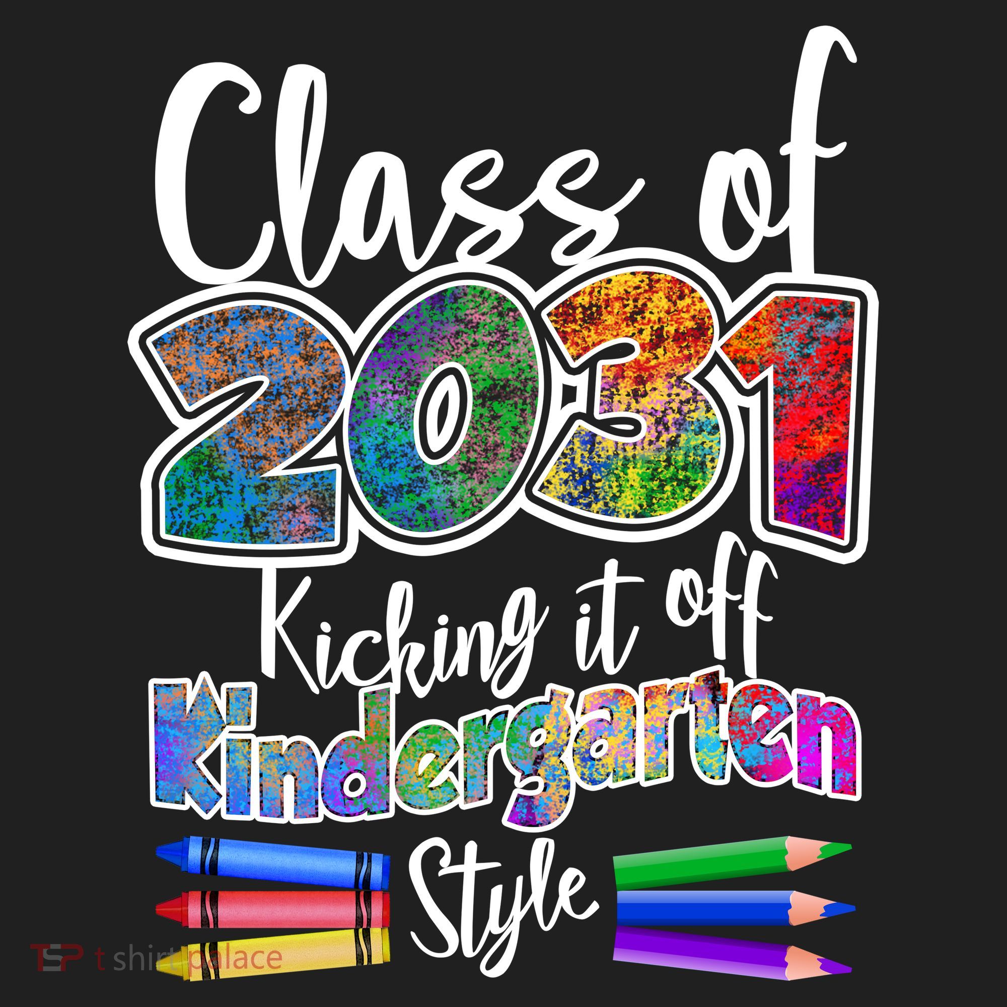 Class Of 2031 Kicking It Off Kindergarten Style Tumbler