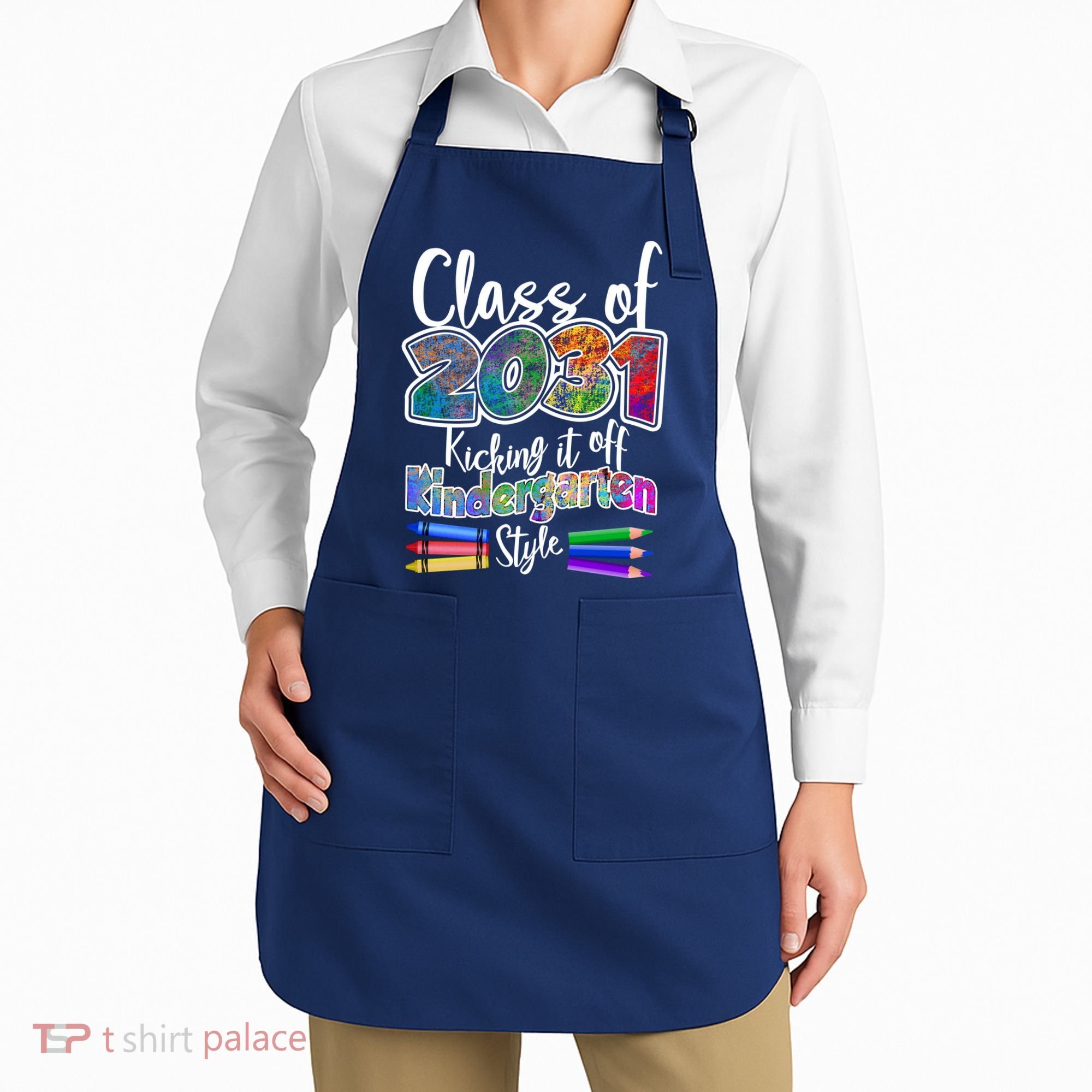 Class Of 2031 Kicking It Off Kindergarten Style Apron