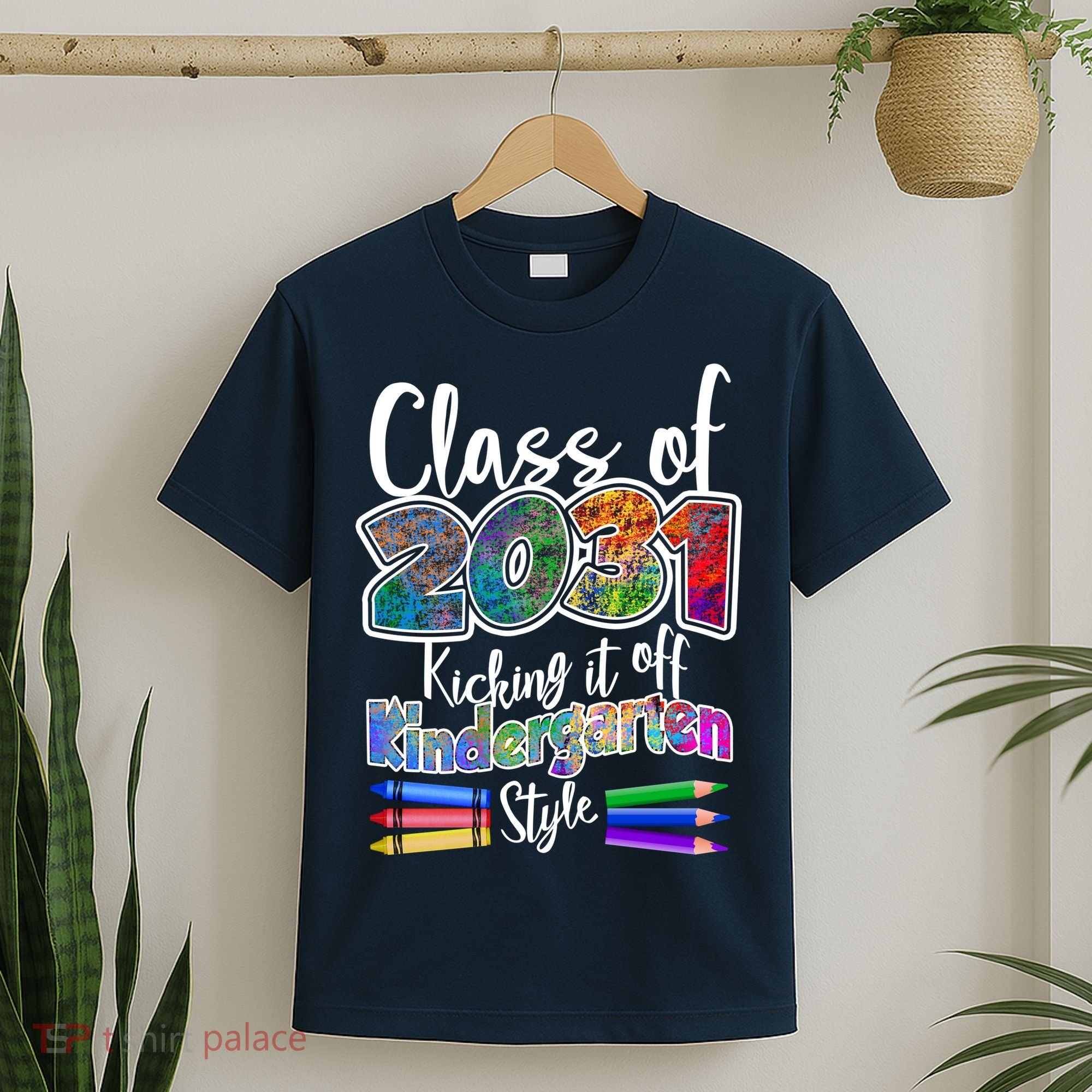 Class Of 2031 Kicking It Off Kindergarten Style T-Shirt