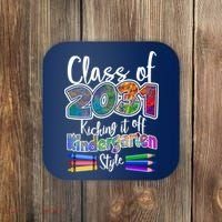 Class Of 2031 Kicking It Off Kindergarten Style Coaster thumb 0