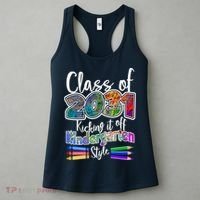 Class Of 2031 Kicking It Off Kindergarten Style Women's Tank Top thumb 3