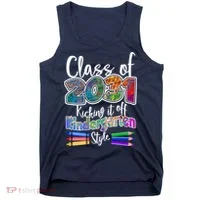 Class Of 2031 Kicking It Off Kindergarten Style Tank Top thumb 0
