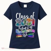Class Of 2031 Kicking It Off Kindergarten Style Women's T-Shirt thumb 0