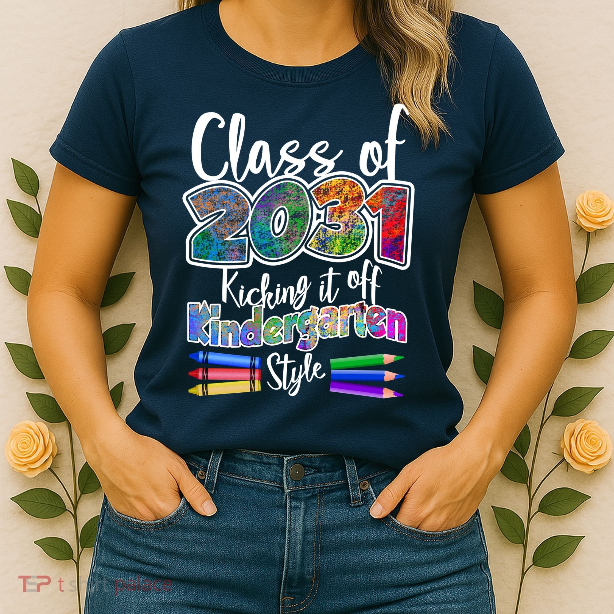 Class Of 2031 Kicking It Off Kindergarten Style Women's T-Shirt