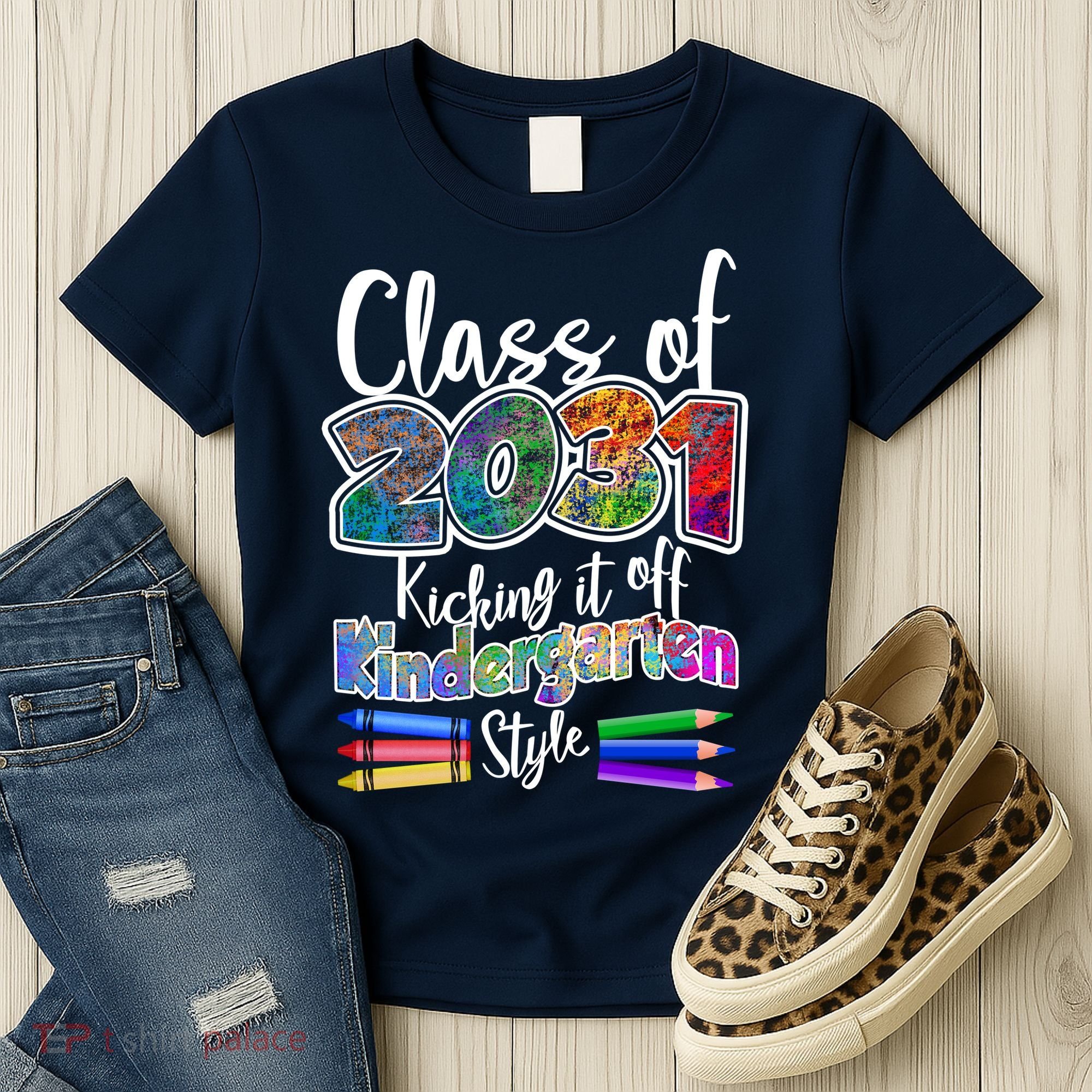 Class Of 2031 Kicking It Off Kindergarten Style Women's T-Shirt