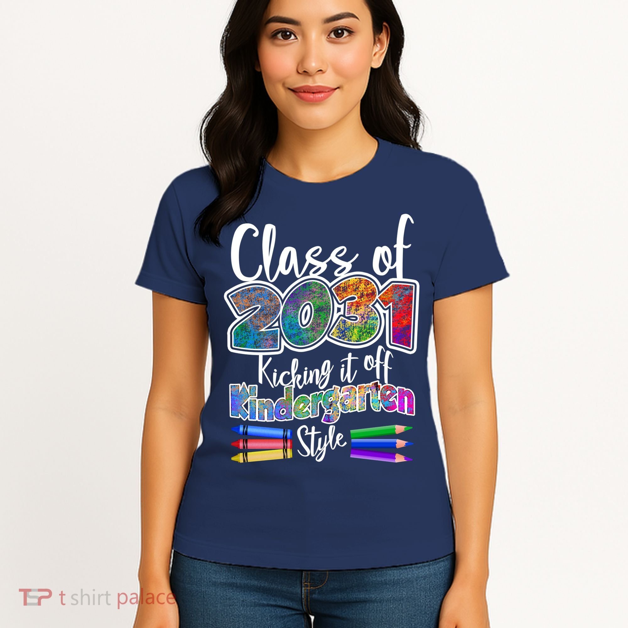 Class Of 2031 Kicking It Off Kindergarten Style Women's T-Shirt