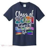 Class Of 2031 Kicking It Off Kindergarten Style Kids T-Shirt thumb 0